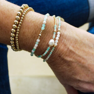 Multi tour Wana - Amazonite & nacre
