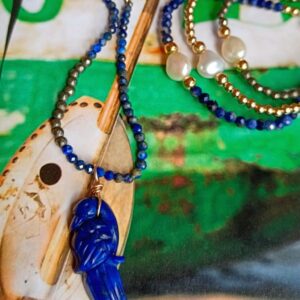 Collier Perroquet - Lapis lazuli