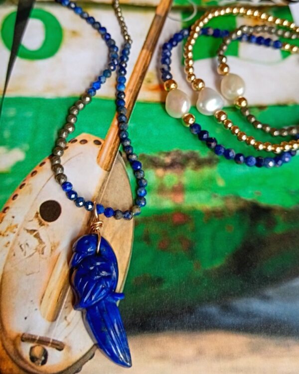 Collier Perroquet - Lapis lazuli