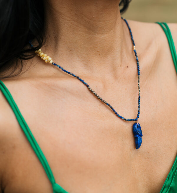 Collier Perroquet - Lapis lazuli