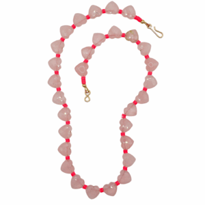 Collier Âme Coeur - Quartz rose