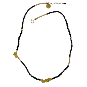 Collier Evasion - Agate noire