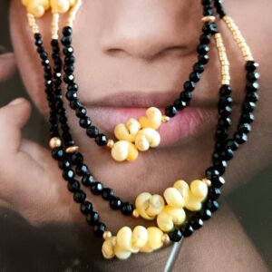 Collier Evasion - Agate noire