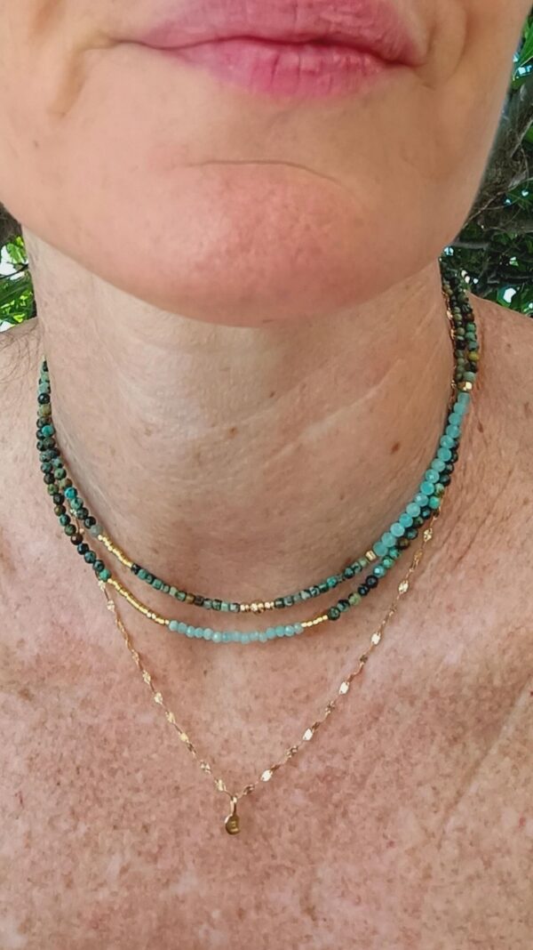 Iti - Turquoise africaine & amazonite – Image 3