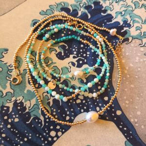 Multi tour Wana - Amazonite & nacre