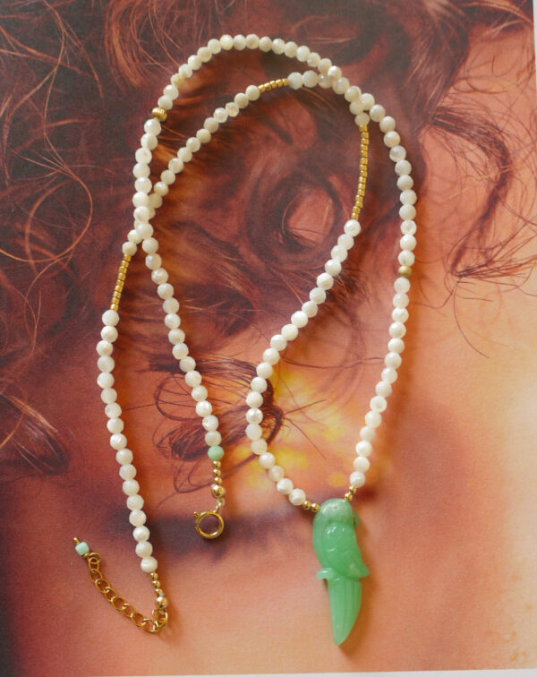 Collier Perroquet - Nacre