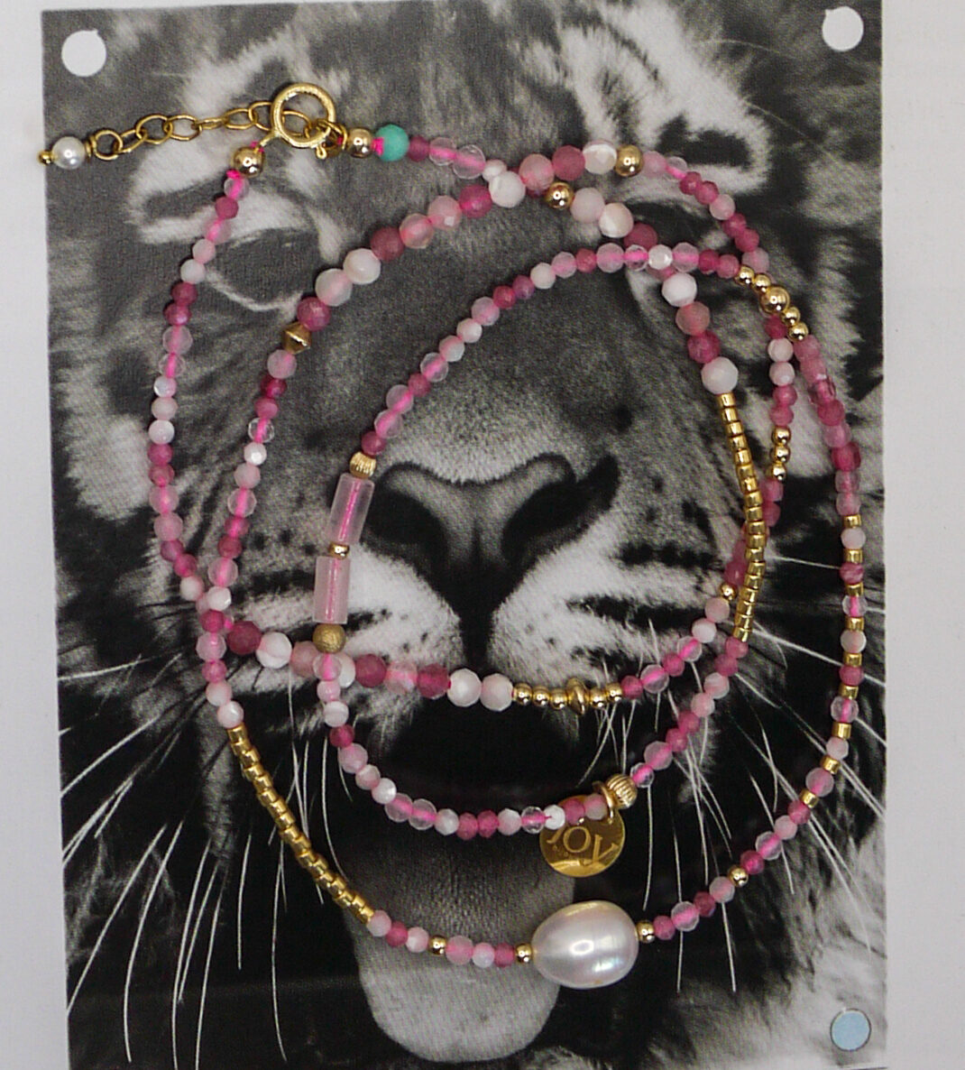 Multi tour Wana - Quartz rose, nacre & tourmaline rose – Image 4