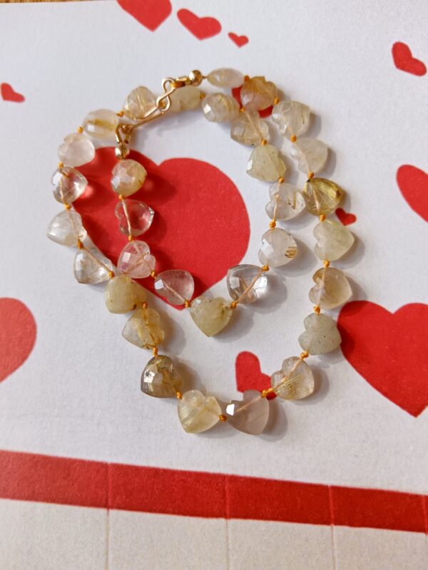 Collier Âme Coeur - Quartz rutile