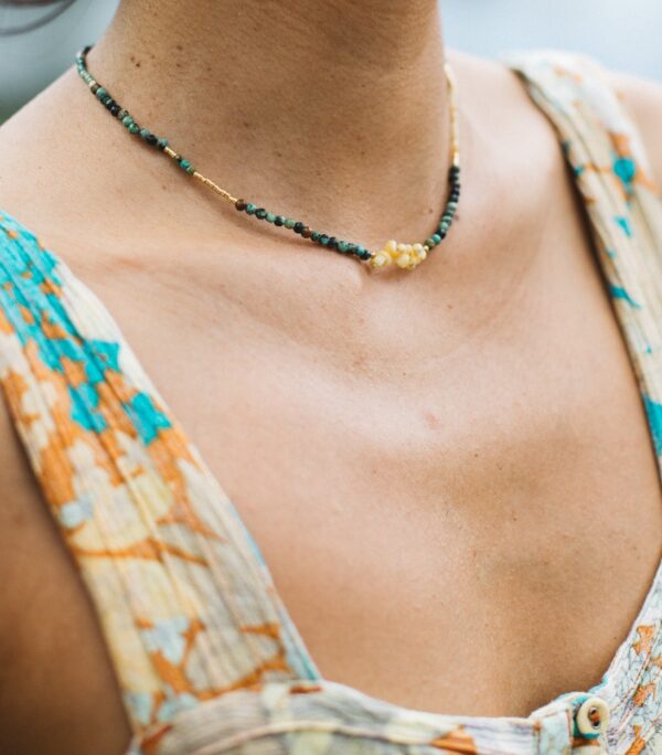 Collier Evasion - Turquoise africaine