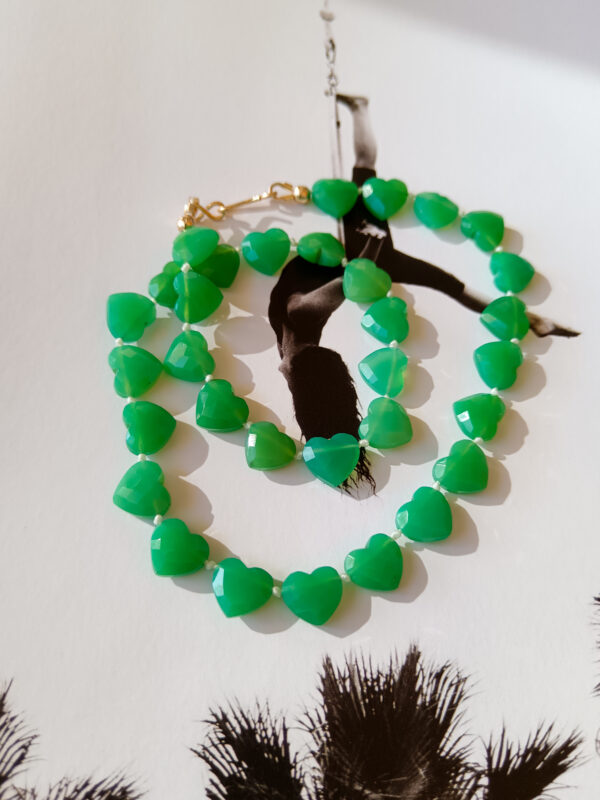 Collier Âme Coeur - Chrysoprase
