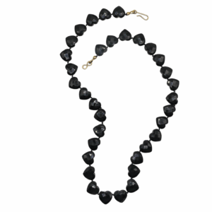 Collier Âme Cœur - Onyx noir