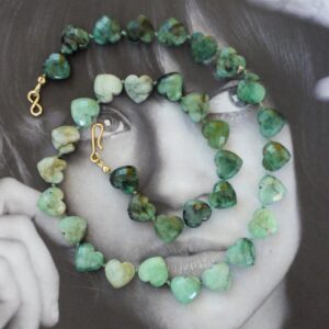 Collier Âme Cœur - Emeraude