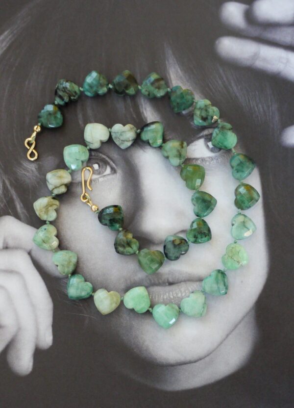 Collier Âme Cœur - Emeraude