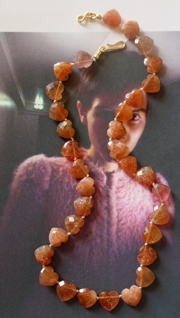 Collier Âme Cœur - Pierre de soleil – Image 4