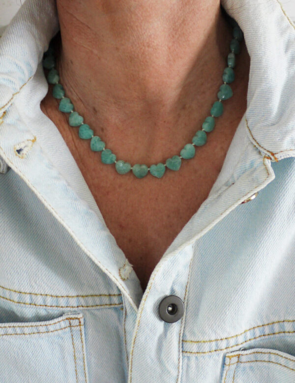 Collier Âme Cœur - Amazonite