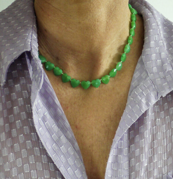 Collier Âme Coeur - Chrysoprase – Image 4