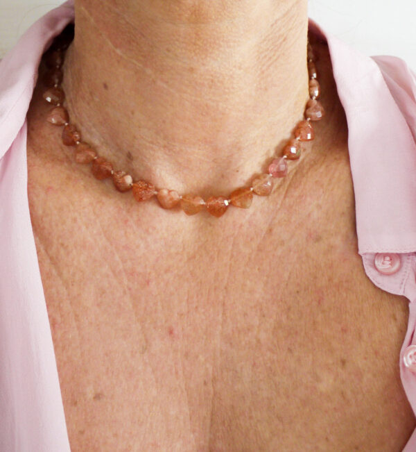 Collier Âme Cœur - Pierre de soleil – Image 3