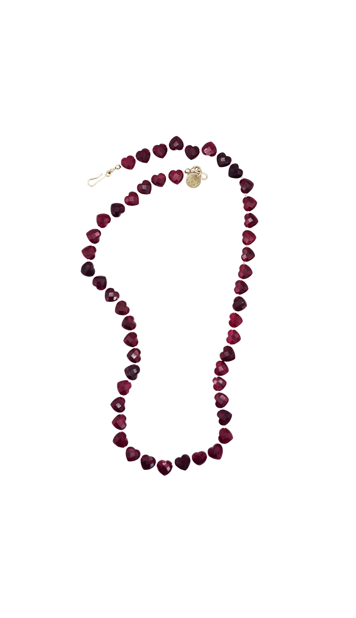 Collier Baby Âme Cœur - Rubis