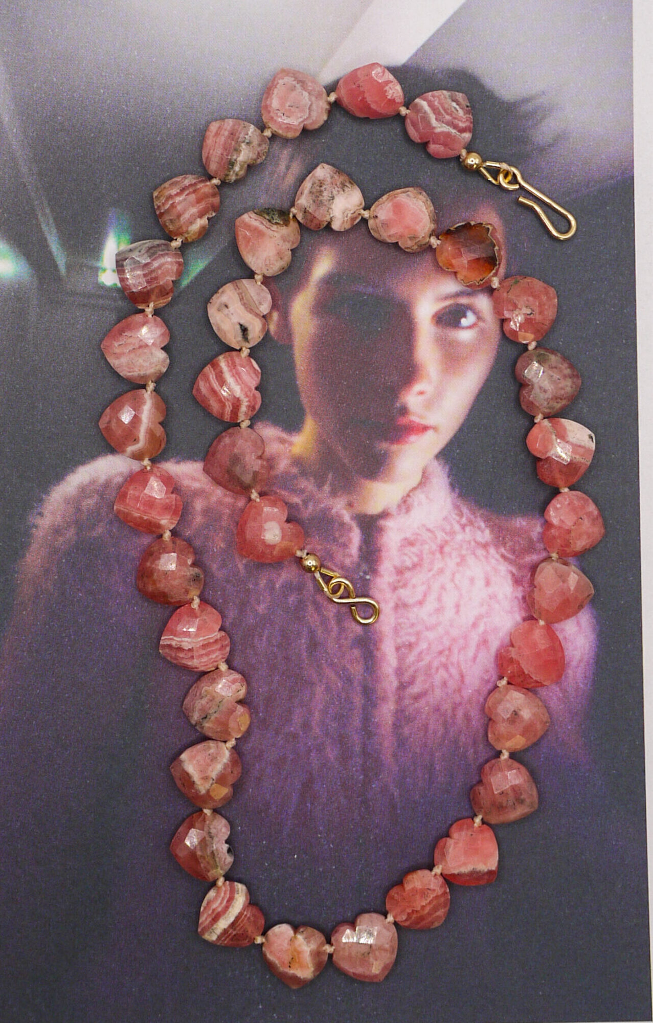 Collier Âme Cœur - Rhodochrosite – Image 2