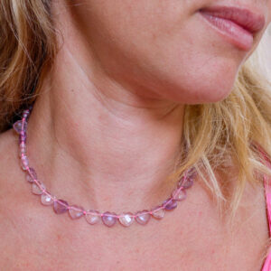 Collier Âme Cœur - Améthyste claire