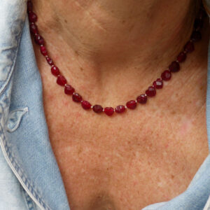 Collier Baby Âme Cœur - Rubis