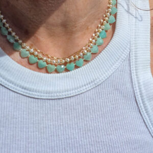 Collier Baby Âme-Cœur - Amazonite