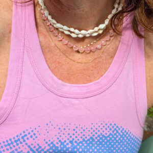Collier Baby Âme-Cœur - Quartz rose