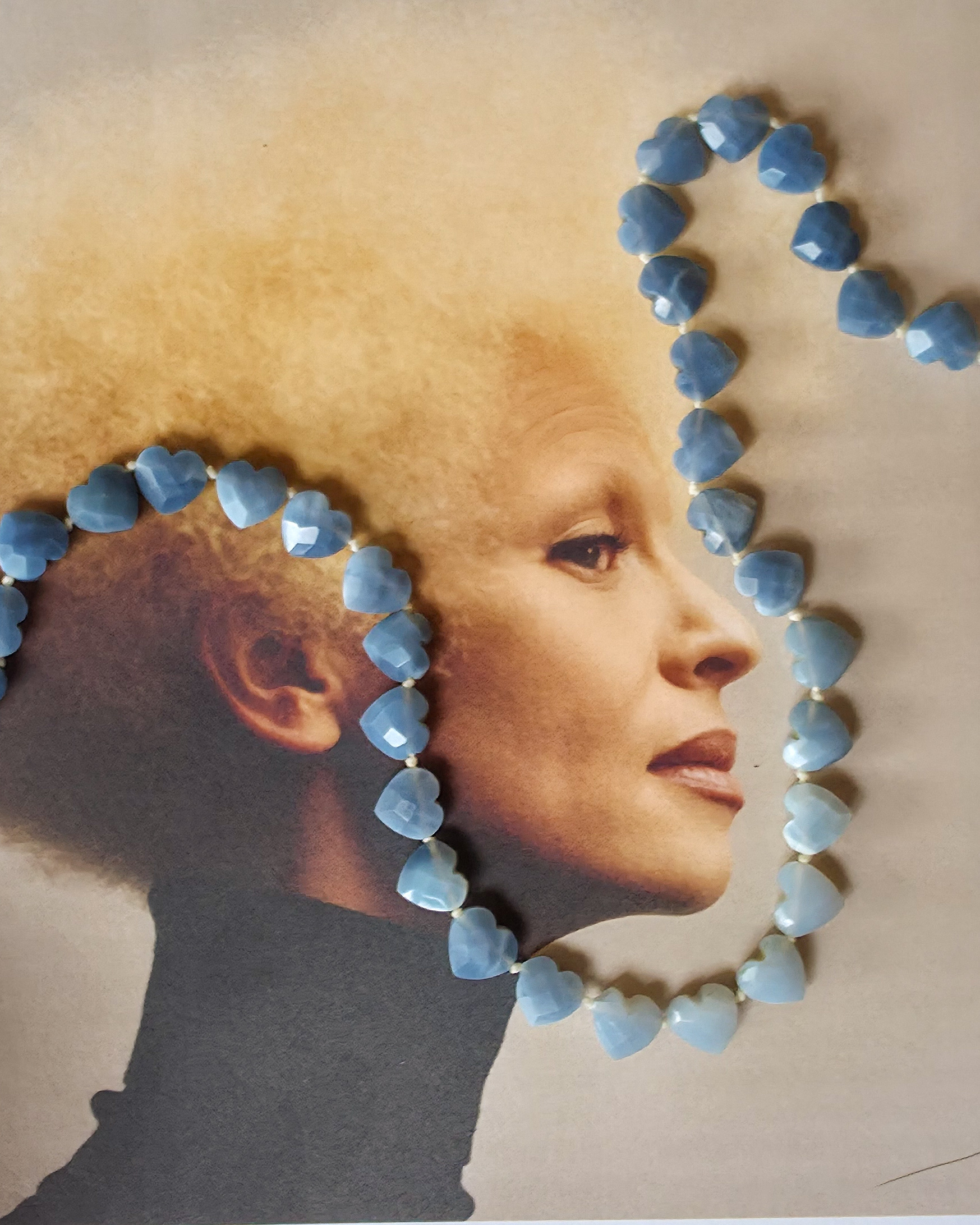 Collier Baby Âme-Cœur - Opale bleue – Image 5