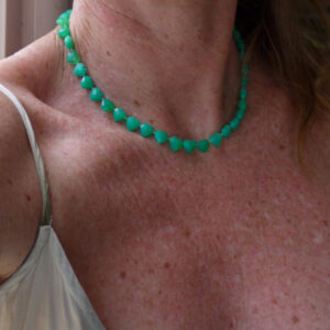 Collier Baby Âme-Cœur - Chrysoprase