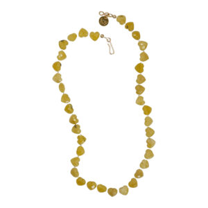 Collier Baby Âme-Cœur - Opale jaune