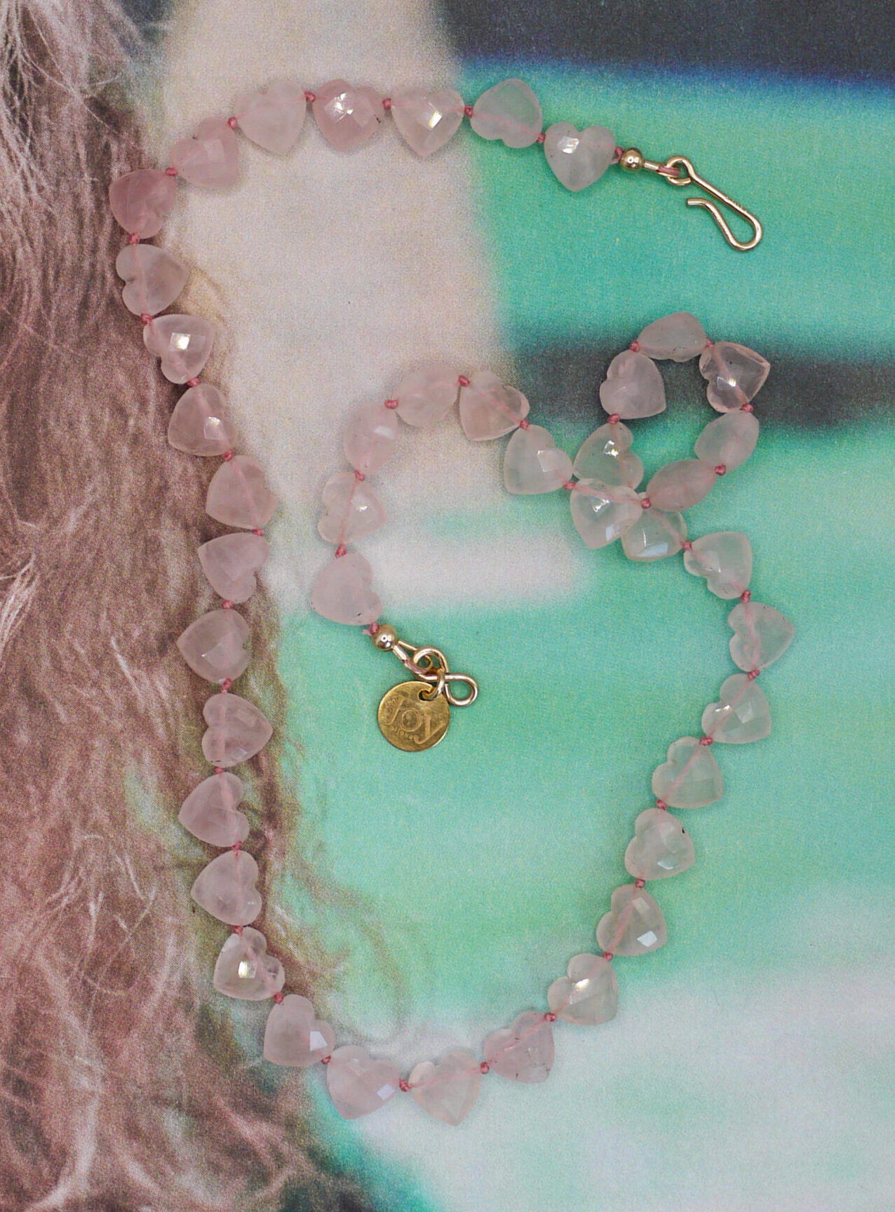 Collier Baby Âme-Cœur - Quartz rose – Image 3