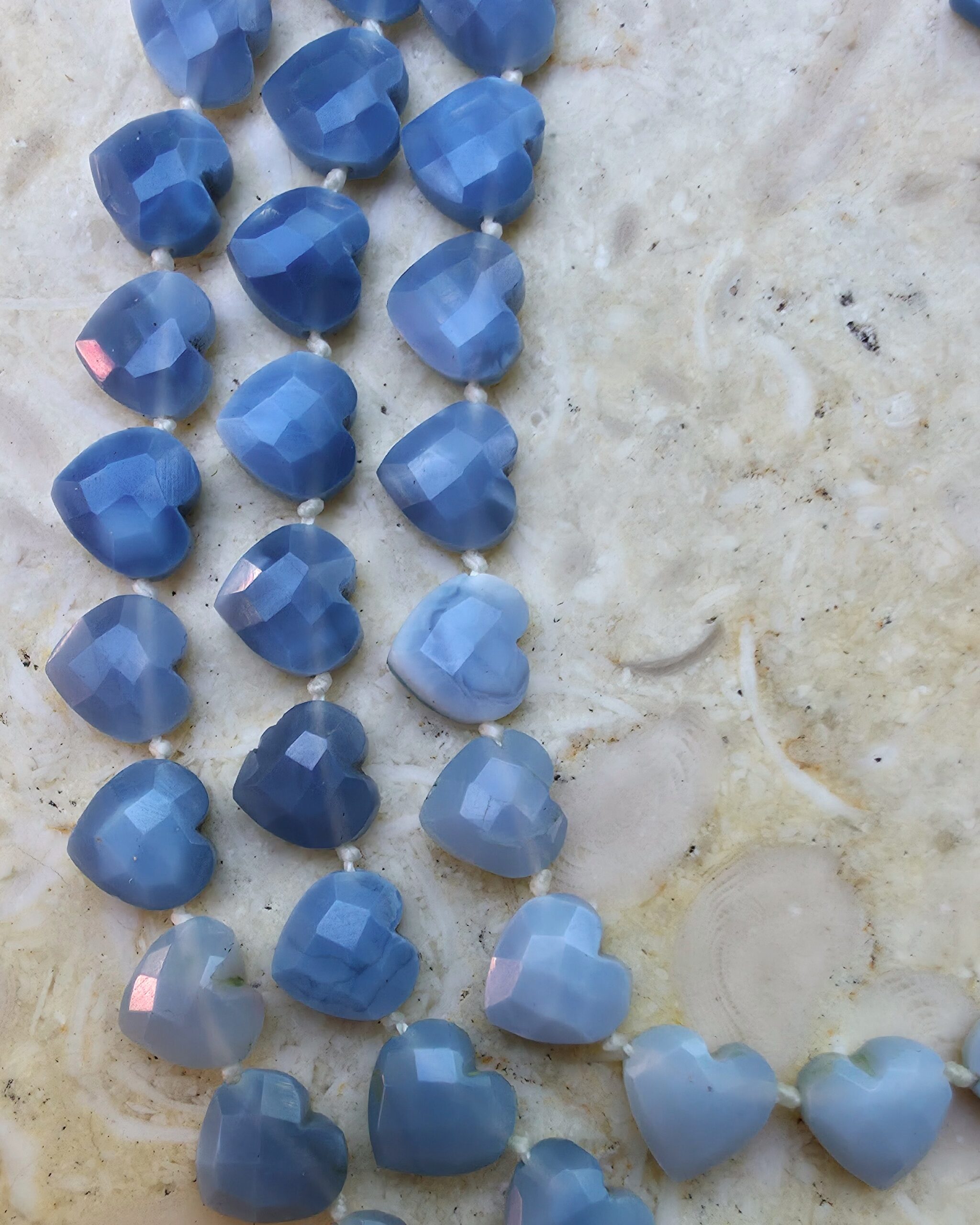 Collier Baby Âme-Cœur - Opale bleue – Image 4